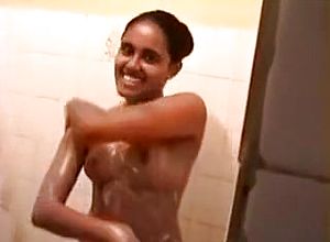 Indian,girlfriend,shower,straight